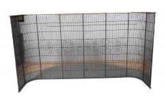 Antique Federal Brass And Wire Nursery Fender - 4474274