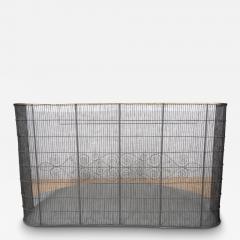 Antique Federal Brass And Wire Nursery Fender - 4475618