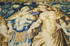 Antique Fiine French Tapestry 91 x 124 - 4241107