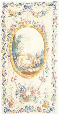 Antique Fine French Aubusson Rug 4 9 x 9 4  - 4297320