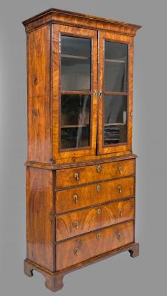 Antique Fine George I Walnut Secretaire Bookcase - 178572