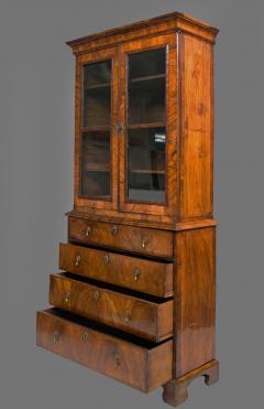 Antique Fine George I Walnut Secretaire Bookcase - 178582