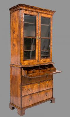 Antique Fine George I Walnut Secretaire Bookcase - 178585
