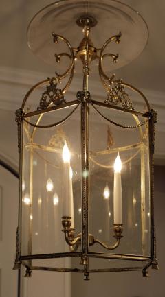 Antique Fine Quality Nineteenth Century Gilt Metal Hall Lantern - 1237328