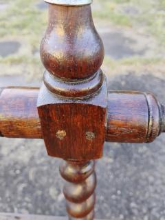 Antique Finely Crafted 18th Century Louis XIV French Barley Twist Oak Bench - 4432674