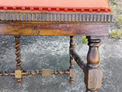 Antique Finely Crafted 18th Century Louis XIV French Barley Twist Oak Bench - 4432693