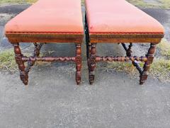 Antique Finely Crafted 18th Century Louis XIV French Barley Twist Oak Bench - 4432694