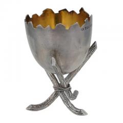 Antique Finnish Gilt Sterling Silver Egg Stand - 3899722