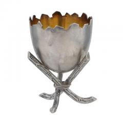 Antique Finnish Gilt Sterling Silver Egg Stand - 3899723