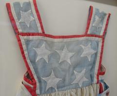Antique Flag Apron Hand Sewn Americana - 2212349