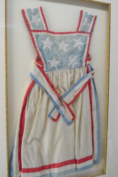 Antique Flag Apron Hand Sewn Americana - 2212350