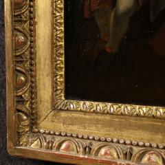 Antique Flemish painting from the 18th century popular genre scene - 4240043