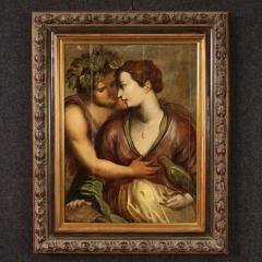 Antique Flemish painting on panel from the 17th century Bacchus and Ariadne - 4023433