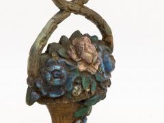 Antique Floral Bouquet Cast Iron Door Stop - 3585293