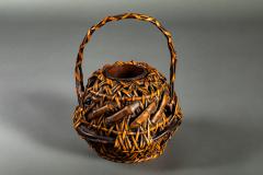 Antique Flower Arranging Ikebana Basket - 3678287