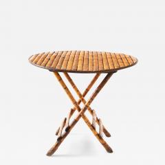 Antique Folding Bamboo Table - 2864084