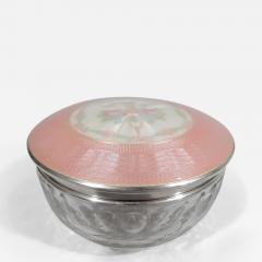 Antique Foster Bailey Enamel Sterling Silver Enamel Powder Jar - 3755719