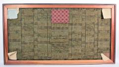 Antique Framed Japanese Silk Kesa Monks Robe Edo Period - 3932150