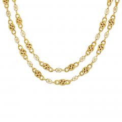Antique French 18K Gold Chain Necklace - 4743152