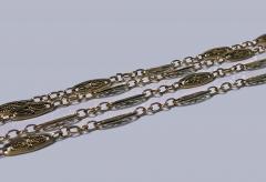 Antique French 18K Muff Chain C 1890 - 1060928