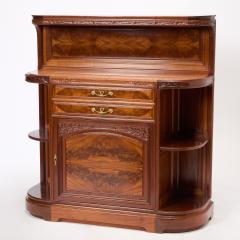 Antique French Art Nouveau Louis Majorelle Mahogany Buffet Server Cabinet - 4461645