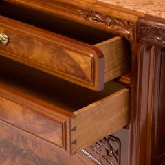 Antique French Art Nouveau Louis Majorelle Mahogany Buffet Server Cabinet - 4461646
