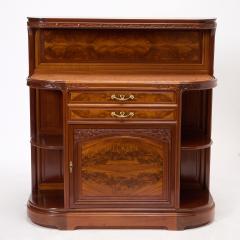 Antique French Art Nouveau Louis Majorelle Mahogany Buffet Server Cabinet - 4461651