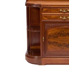 Antique French Art Nouveau Louis Majorelle Mahogany Buffet Server Cabinet - 4461653