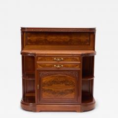 Antique French Art Nouveau Louis Majorelle Mahogany Buffet Server Cabinet - 4464293
