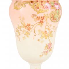 Antique French Art Nouveau Porcelain Ewer with Floral Decoration - 4705995