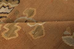 Antique French Aubusson Botanic Handmade Wool Rug - 2461104