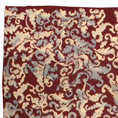 Antique French Aubusson Botanic Handmade Wool Rug - 2461128