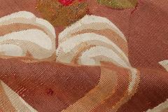 Antique French Aubusson Floral Handwoven Wool Rug - 2450119
