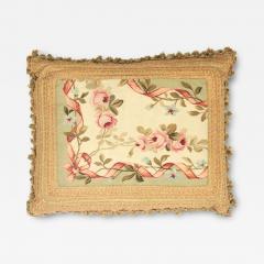 Antique French Aubusson Pillow 21 x 27  - 4392566