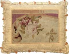 Antique French Aubusson Pillow 21 x 27  - 4387925