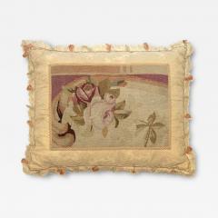 Antique French Aubusson Pillow 21 x 27  - 4392568