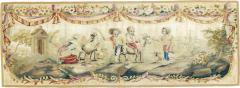 Antique French Aubusson Tapestry 18 x 48 - 4269342