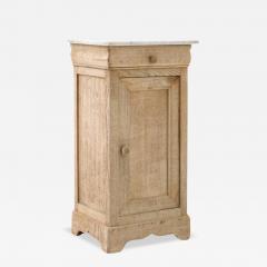 Antique French Bedside Table with Marble Top - 3511297