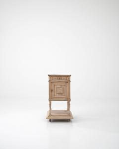 Antique French Bedside Table with Marble Top - 3471903