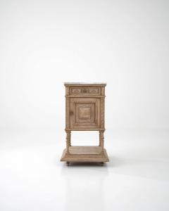 Antique French Bedside Table with Marble Top - 3471909