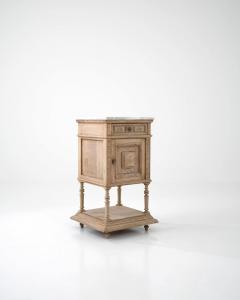 Antique French Bedside Table with Marble Top - 3471912