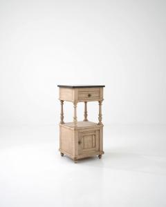 Antique French Bedside Table with Stone Top - 3471870