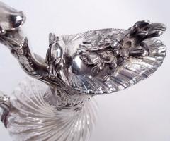 Antique French Belle Epoque Classical Silver Crystal Decanter - 4533526