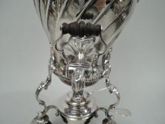 Antique French Belle Epoque Classical Silver Tea Urn - 3757494