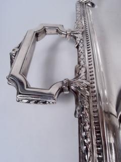 Antique French Belle Epoque Classical Silver Tray - 4337110