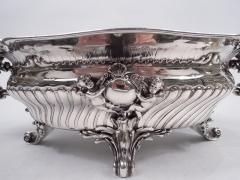 Antique French Belle Epoque Rococo Silver Jardiniere Centerpiece - 3765130