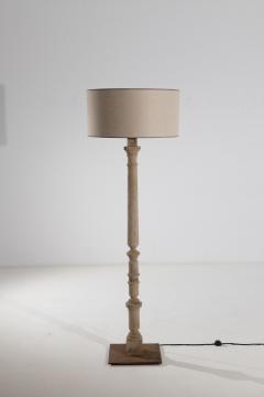 Antique French Bleached Oak Floor Lamp - 3471650