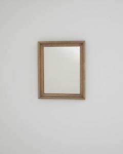 Antique French Bleached Oak Mirror - 3471378