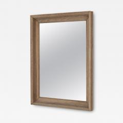 Antique French Bleached Oak Mirror - 3511267