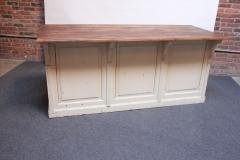 Antique French Boutique Counter in Stained and Painted Pine - 2836464